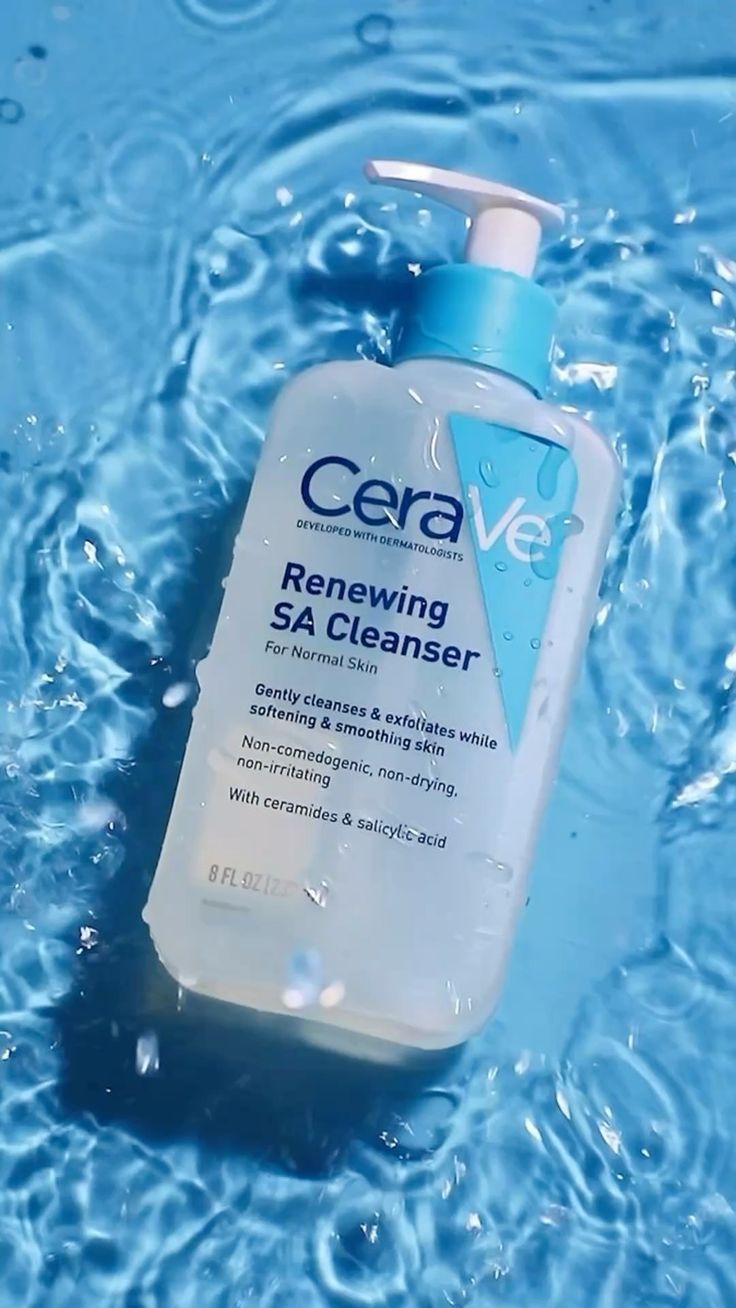 CeraVe Renewing SA Cleanser for Normal Skin – Salicylic Acid Exfoliating Cleanser
