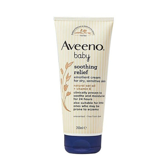 Aveeno Baby Soothing Relief Emollient Cream – Moisturizing & Soothing Baby Cream