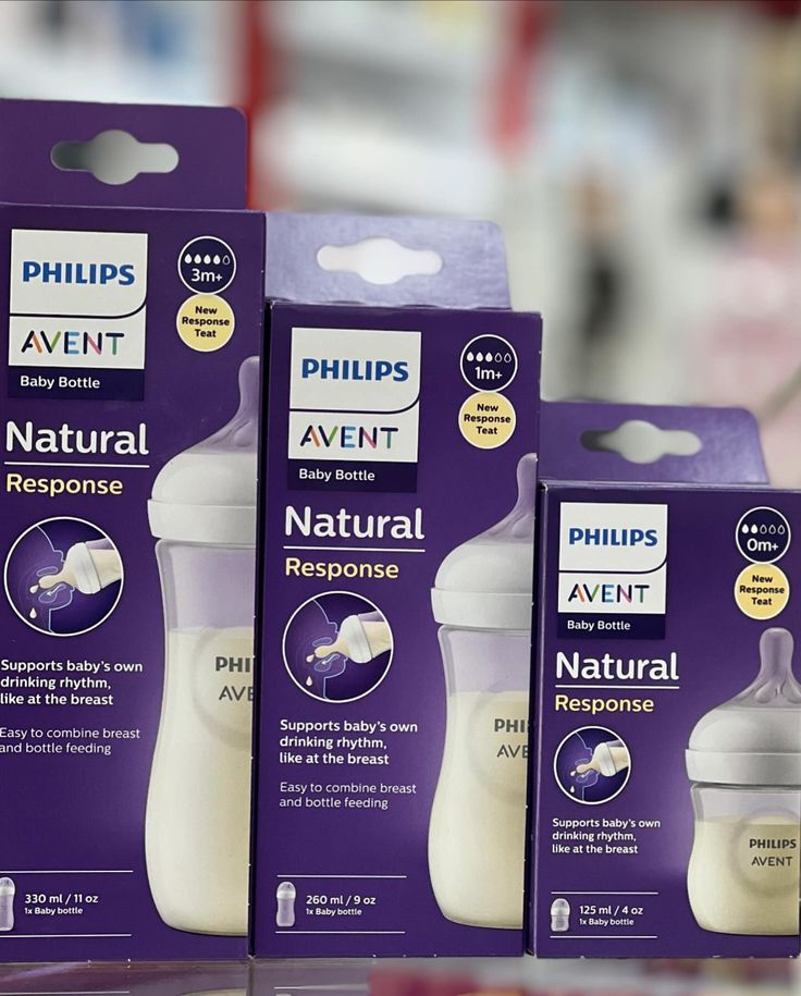 Philips Avent Natural Response Baby Bottle – BPA Free Plastic Feeding Bottle