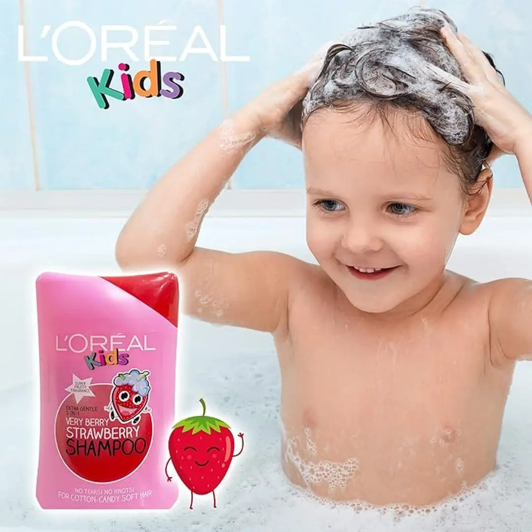 L'Oréal Paris Kids Shampoo Tropical Mango / Strawberry – Gentle 2-in-1 Kids Shampoo