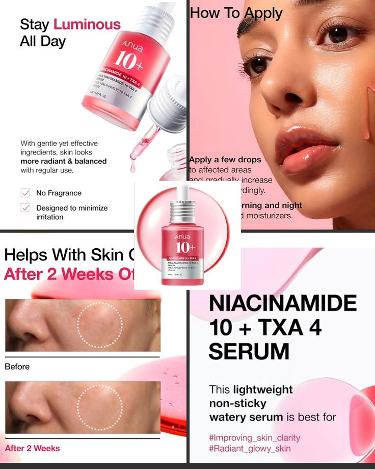ANUA Niacinamide 10% + TXA 4% Serum – Brightening & Dark Spot Care Serum