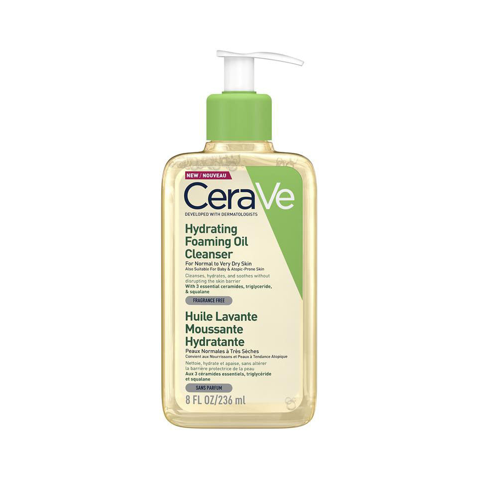 CeraVe Hydrating Foaming Oil Cleanser – Hydrating Face & Body Cleanser
