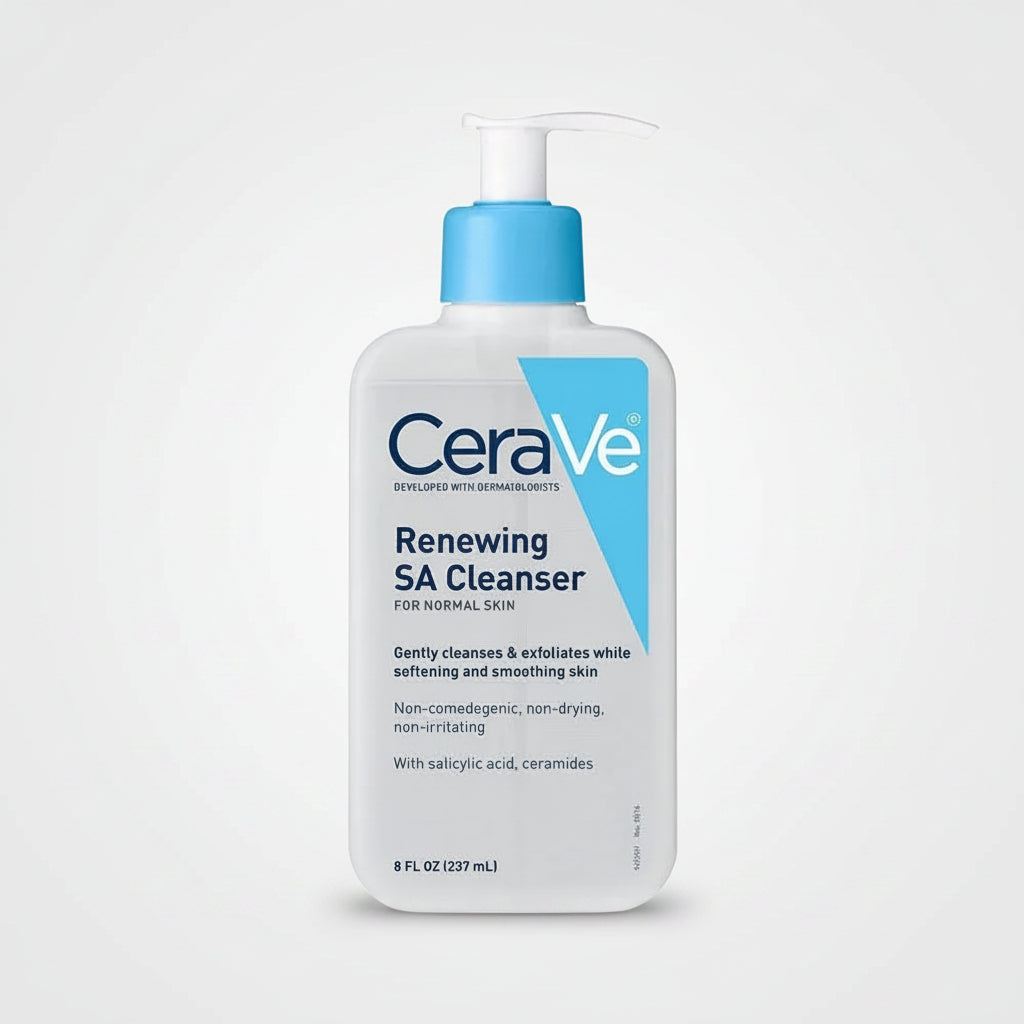 CeraVe Renewing SA Cleanser for Normal Skin – Salicylic Acid Exfoliating Cleanser