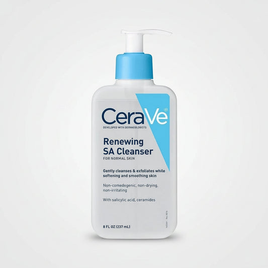 CeraVe Renewing SA Cleanser for Normal Skin – Salicylic Acid Exfoliating Cleanser