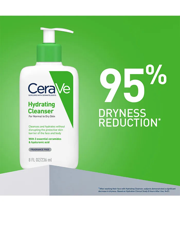 CeraVe Hydrating Cleanser – Non-Foaming Face Wash for Normal to Dry Skin