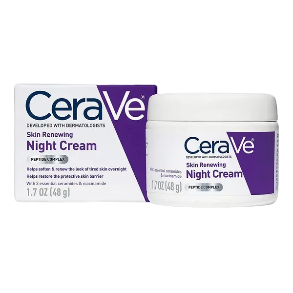 CeraVe Skin Renewing Night Cream – Deep Moisturizing Overnight Face Cream