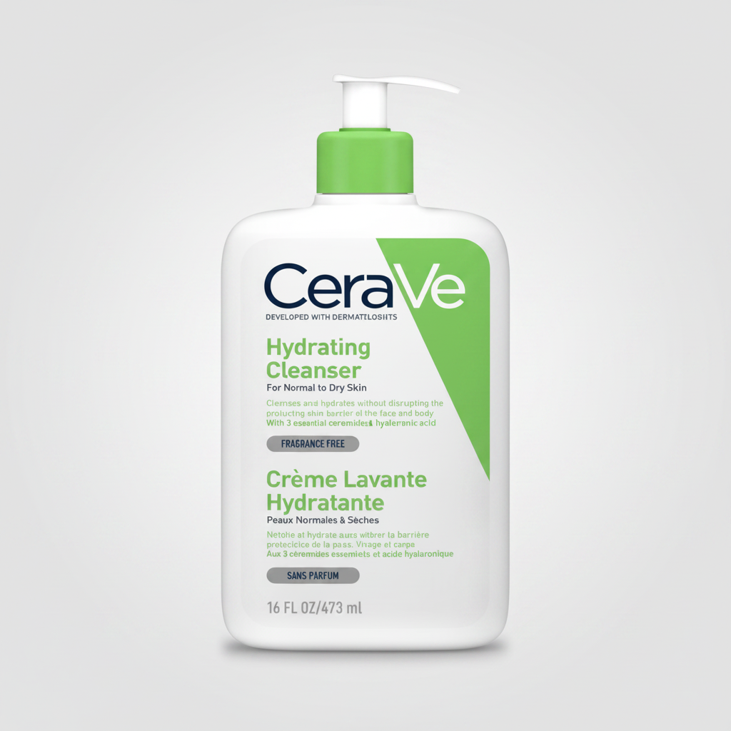 CeraVe Hydrating Cleanser – Non-Foaming Face Wash for Normal to Dry Skin
