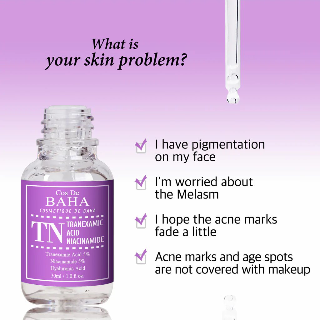 Cos De BAHA Tranexamic Acid 5% Serum – Dark Spot & Brightening Care Serum