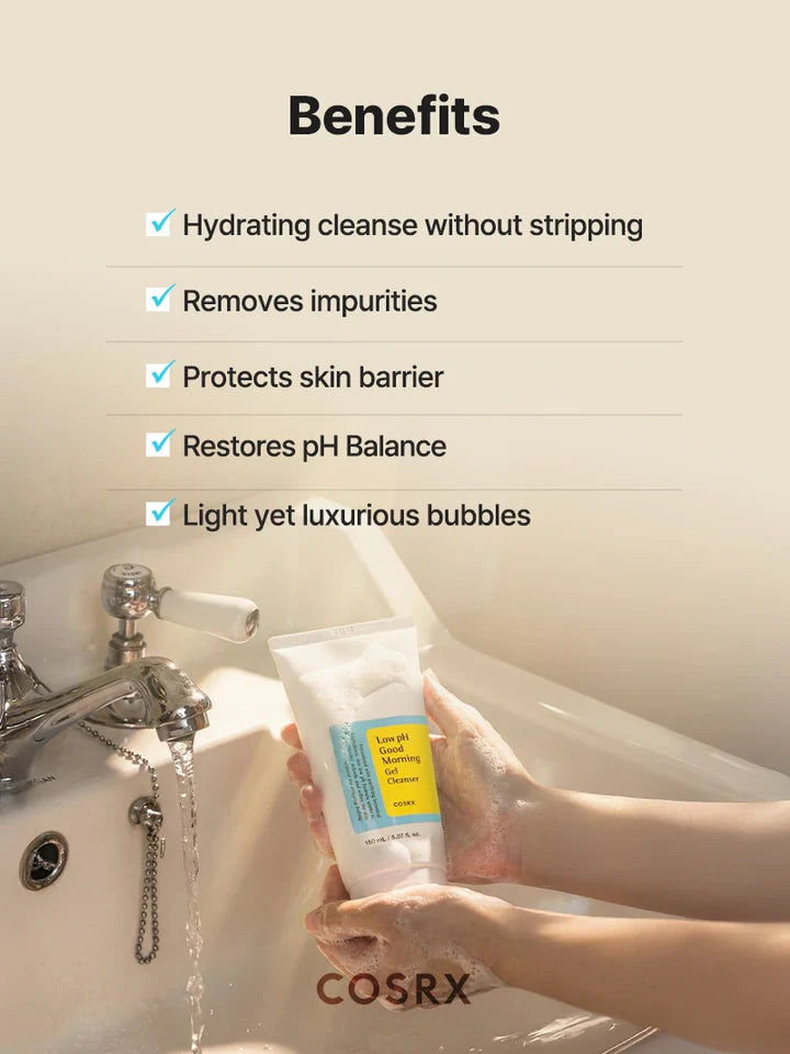 COSRX Low pH Good Morning Gel Cleanser – Gentle Face Wash
