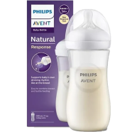 Philips Avent Natural Response Baby Bottle – BPA Free Plastic Feeding Bottle
