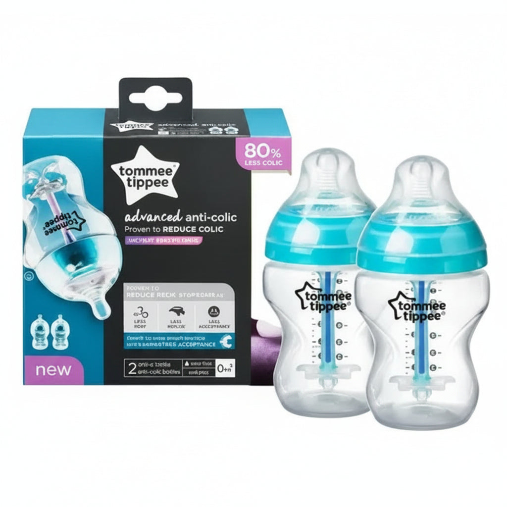 Tommee Tippee Advanced Anti-Colic Baby Bottle – BPA-Free Feeding Bottle