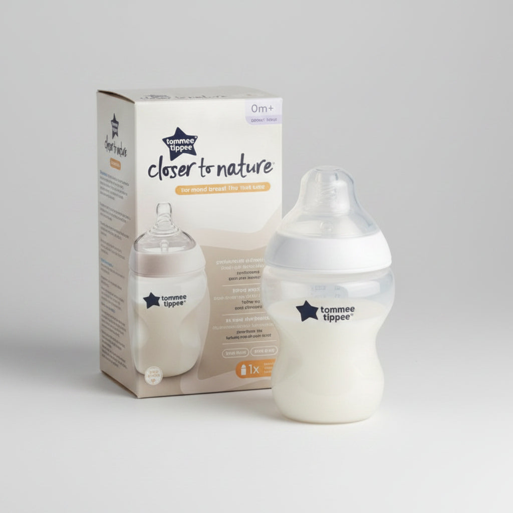 Tommee Tippee Closer to Nature Glass Baby Bottle – Premium Glass Feeder