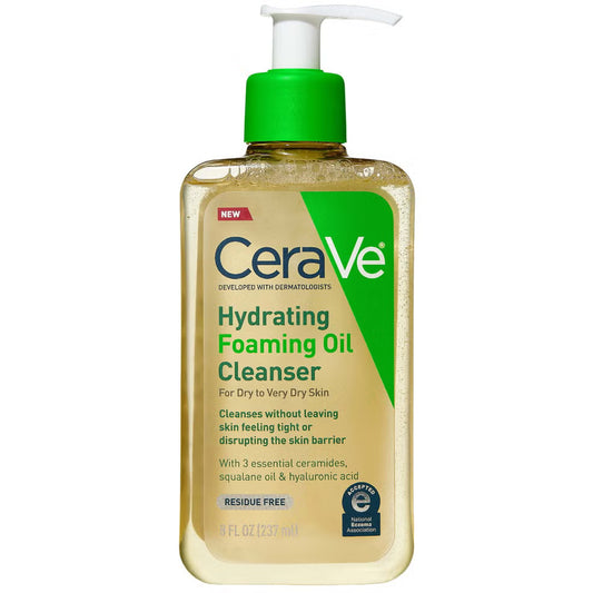 CeraVe Hydrating Foaming Oil Cleanser – Hydrating Face & Body Cleanser